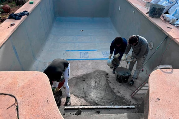 Rehabilitación de piscina en campos | Piscinas Mallorca